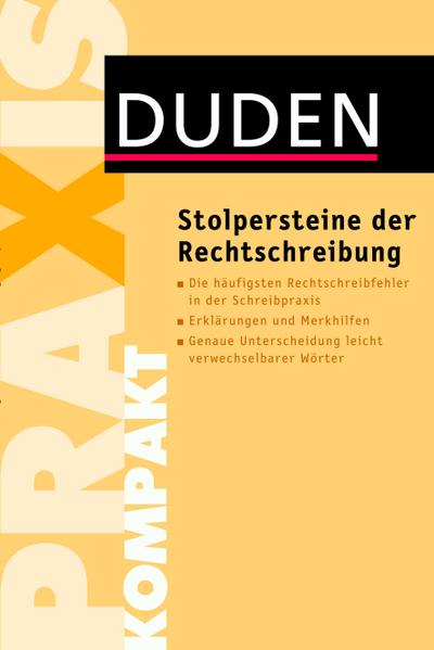 Duden  Stolpersteine der Rechtschreibung