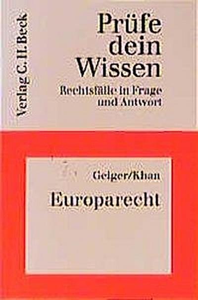 Prüfe dein Wissen, H.27, Europarecht