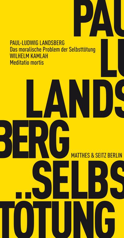 Das moralische Problem der Selbsttötung: Meditatio mortis (Fröhliche Wissenschaft)