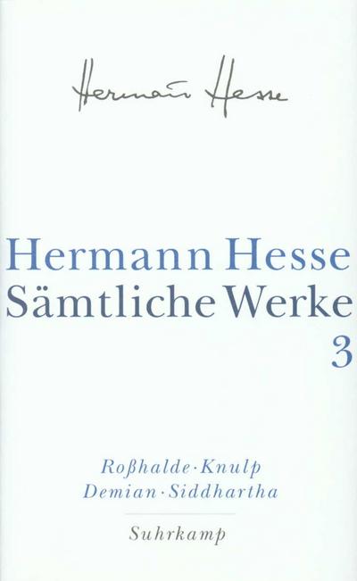 Sämtliche Werke, 20 Bde., Bd.3 