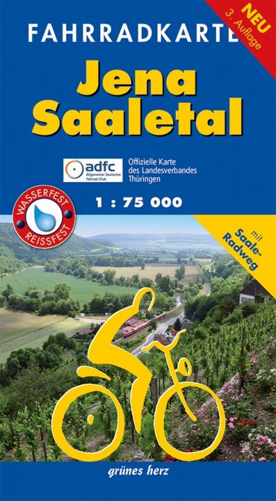 Fahrradkarte Jena, Saaletal: Mit Tourentipps. Offizielle Karte des ADFC-Landesverbandes Thüringen. Wasser- und reißfest. (Fahrradkarten)