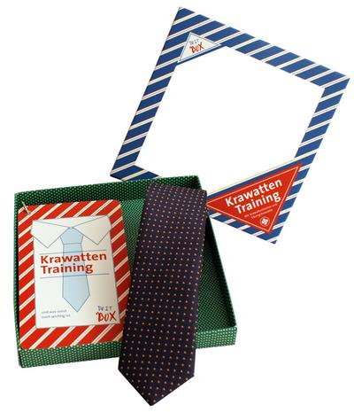 Krawattentrainer: Die Krawatten binden Übungsbox