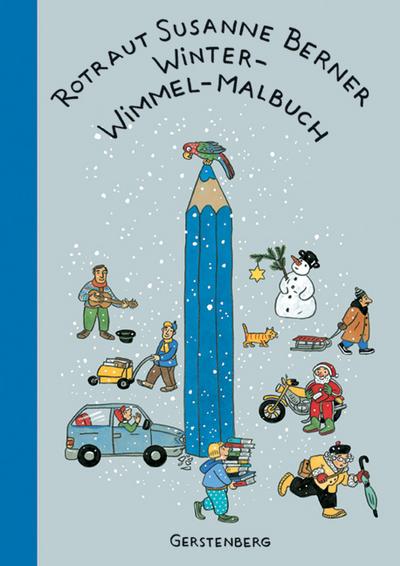 Winter-Wimmel-Malbuch