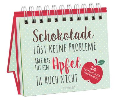 Schokolade löst keine Probleme, aber das tut ein Apfel ja auch nicht