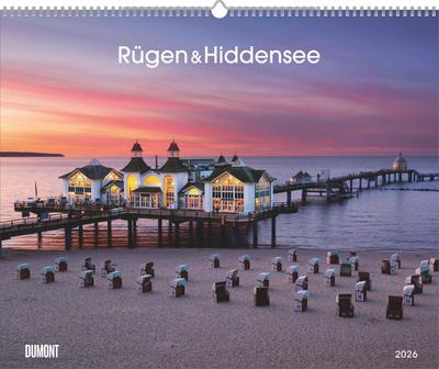 Rügen & Hiddensee 2026 - Wandkalender 52 x 42,5 cm - Spiralbindung