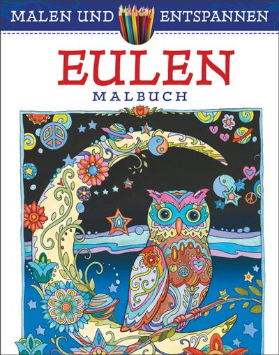 Malen und entspannen: Eulen