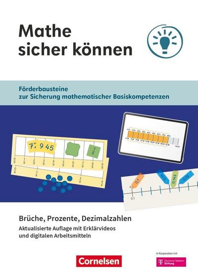 Mathe sicher können 5.-7. Schuljahr - Aktualisierte Ausgabe - Brüche, Prozente und Dezimalzahlen - Arbeitsheft mit Medien