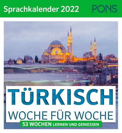 PONS Sprachkalender 2022 Türkisch: Woche für Woche