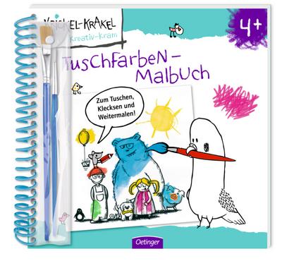 Krickel-Krakel kreativ-kram Tuschfarben-Malbuch
