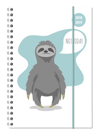 Collegetimer Not Today 2018/2019 - Schülerkalender A5 - Weekly - Ringbindung - 224 Seiten