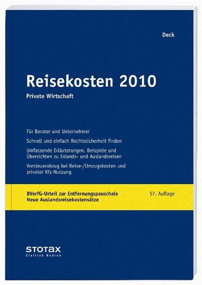 Reisekosten 2010: Private Wirtschaft
