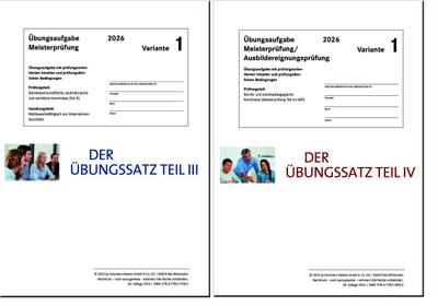 Das Übungspaket Teile III + IV - Variante 1