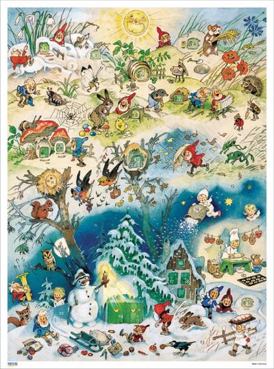 Adventskalender ’Vier Jahreszeiten’ 29 x 39 cm