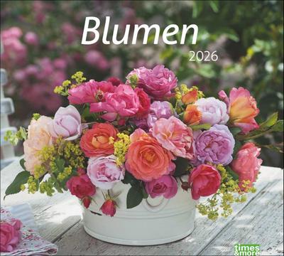 times&more Blumen Bildkalender 2026