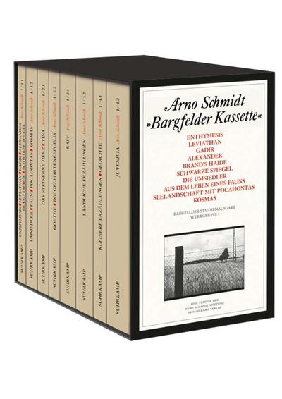 Bargfelder Ausgabe. Studienausgabe der Werkgruppe I: Romane, Erzählungen, Gedichte, Juvenilia: 4 in 8 Teilbänden in Kassette