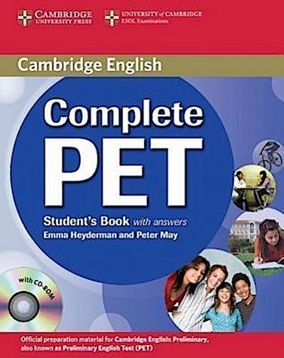 Heyderman, E: Complete PET Student`s Book with answers with