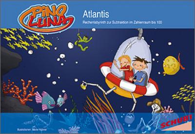 Pinoluna Atlantis: Rechenlabyrinthe zur Subtraktion im Zahlenraum bis 100