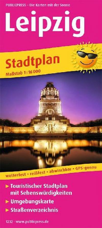Leipzig. Stadtplan 1:16 000