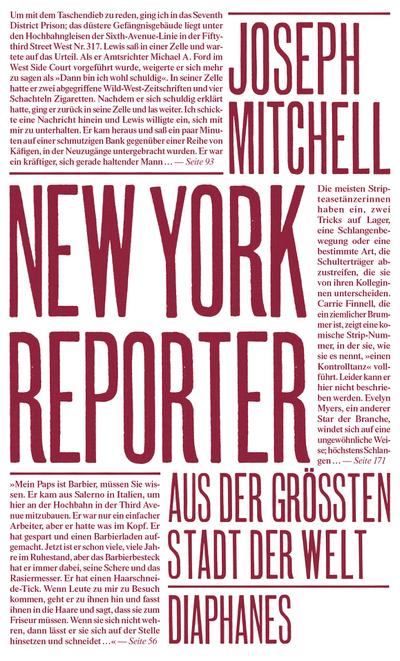 New York Reporter: Aus der größten Stadt der Welt (Literatur)