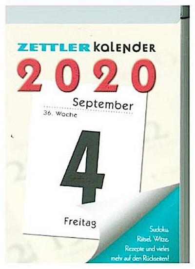 Zettler Tagesabreiákalender Nr. 4 - 1 Tag / 1 Blatt, 6,5 x 10 cm
