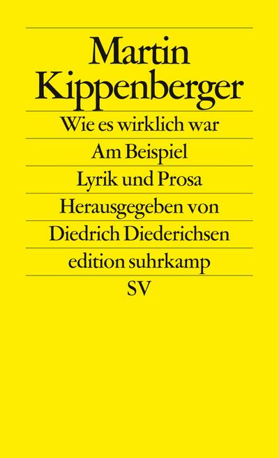 Wie es wirklich war  Am Beispiel: Lyrik und Prosa (edition suhrkamp)