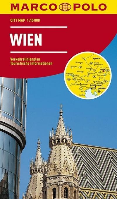 MARCO POLO Cityplan Wien 1:15 000: Stadsplattegrond 1:15 000 (MARCO POLO Citypläne)
