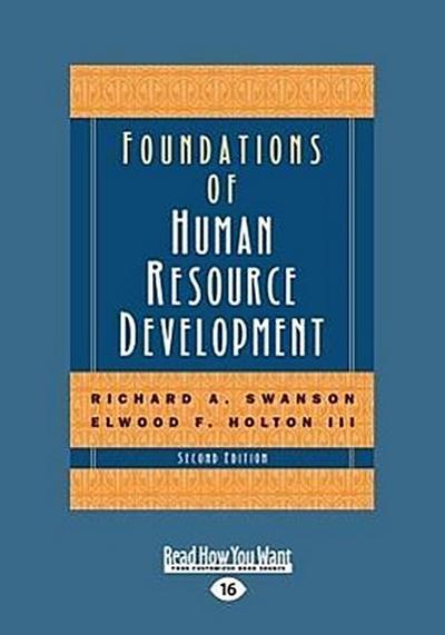 Foundations of Human Resource Development