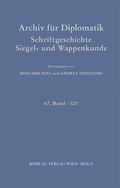 Archiv für Diplomatik, Schriftgeschichte, Siegel- und Wappenkunde