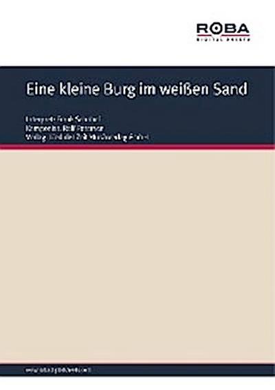 Eine kleine Burg im weißen Sand