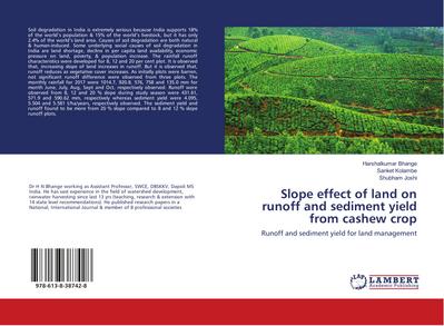 Slope effect of land on runoff and sediment yield from cashew crop