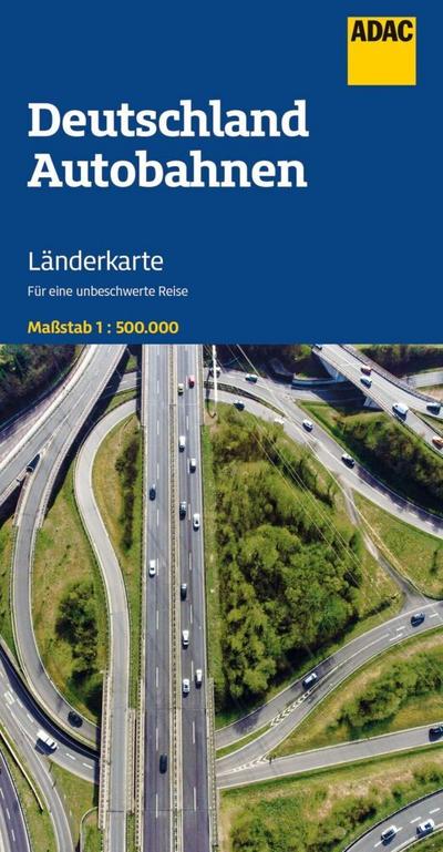 ADAC Länderkarte Deutschland Autobahnen 1:500.000