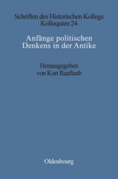 Anfänge politischen Denkens in der Antike