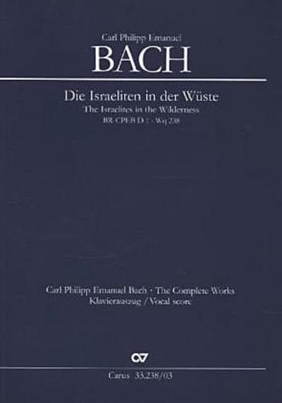 Die Israeliten in der Wüste, Klavierauszug