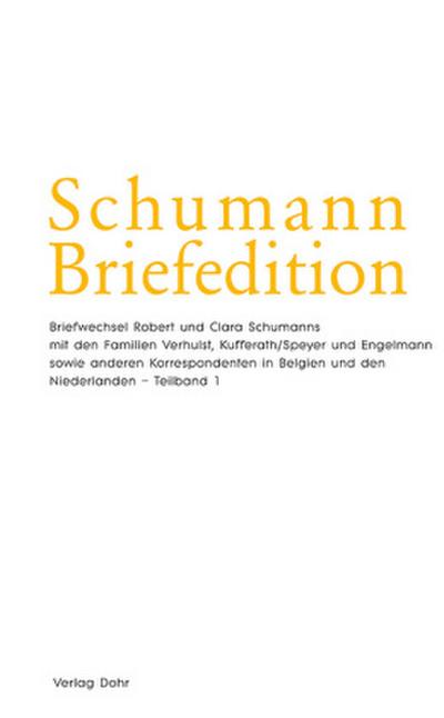 Schumann-Briefedition Schumann-Briefedition / Schumann-Briefedition II.13, 2 Teile