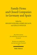 Family Firms and Closed Companies in Germany and Spain