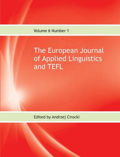 The European Journal of Applied Linguistics and TEFL Volume 6 Number 1