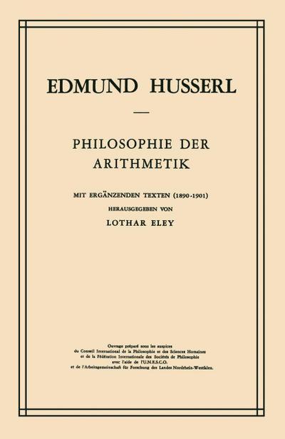 Philosophie der Arithmetik