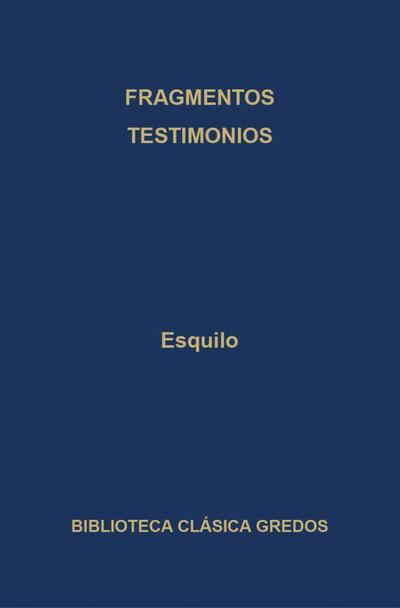 Fragmentos. Testimonios.