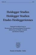 Heidegger Studies - Heidegger Studien - Etudes Heideggeriennes.: Vol. 28 (2012). National Socialism Issue in Hermeneutic Phenomenological Perspective ... on Pindar, Aristotle and Meister Eckhart.