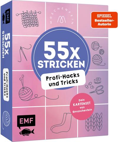 55 x stricken - Profi-Hacks und Tricks | Dein Kartenset von @maschenfein