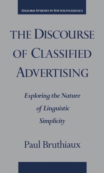 The Discourse of Classified Advertising
