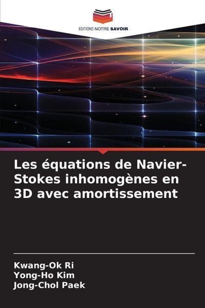 Les équations de Navier-Stokes inhomogènes en 3D avec amortissement