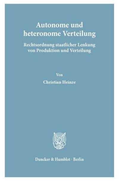 Autonome und heteronome Verteilung.