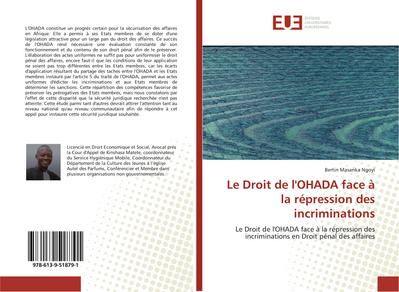 Le Droit de l’OHADA face à la répression des incriminations