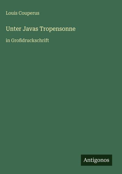 Unter Javas Tropensonne