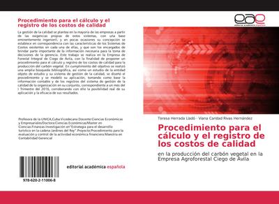 Procedimiento para el cálculo y el registro de los costos de calidad