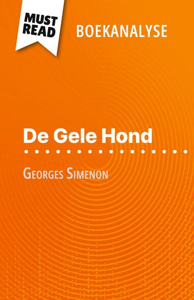 De Gele Hond van Georges Simenon (Boekanalyse)