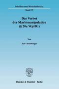 Das Verbot der Marktmanipulation