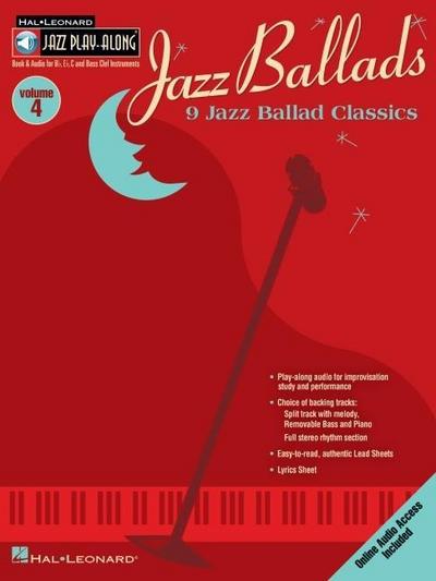 Jazz Ballads Jazz Play-Along Volume 4 Book/Online Audio [With CD]