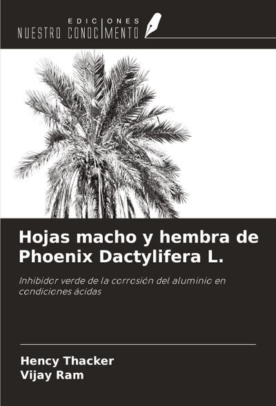 Hojas macho y hembra de Phoenix Dactylifera L.